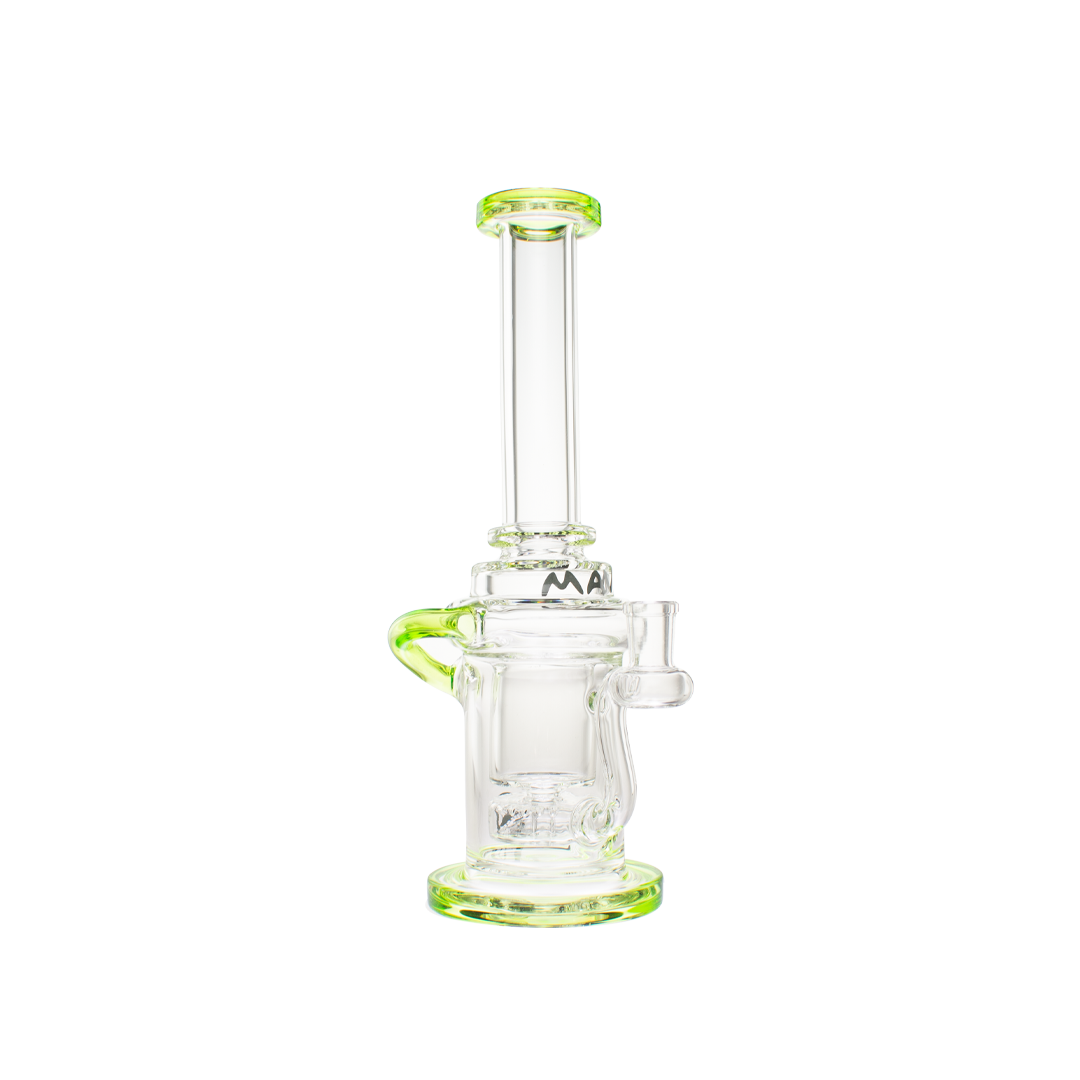 MAV Glass Lunada Bay Incycler Single Uptake Dab Rig with Glass on Glass Joint - Front View