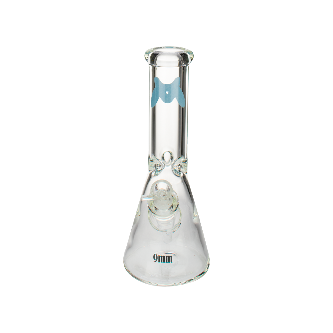 MAV Glass 12'' Classic Beaker Bong in Blue, 9mm Thick Glass with Heavy Wall Design