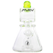 MAV Glass - Barrel Top Pyramid UFO Bong Front View, Compact Design, For Dry Herbs