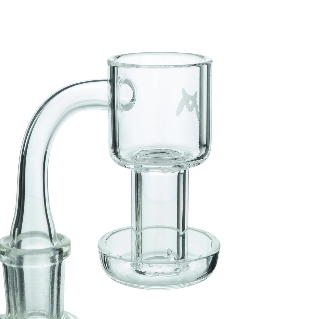 MAV Glass Quartz Terp Slurper Banger Hanger Clear Side View for Dab Rigs