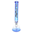 MAV Glass 18" Full Color Beaker Bong in Ink Blue Koi, Front View on White Background