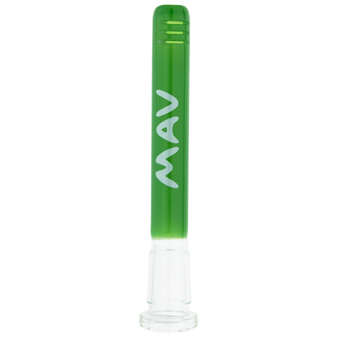 MAV Glass Maverick - 18mm to 14mm Forest Green Downstem, Front View