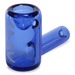 MAV Glass - Blue Mini Hammer Hand Pipe, 2.5" Borosilicate, Angled Side View