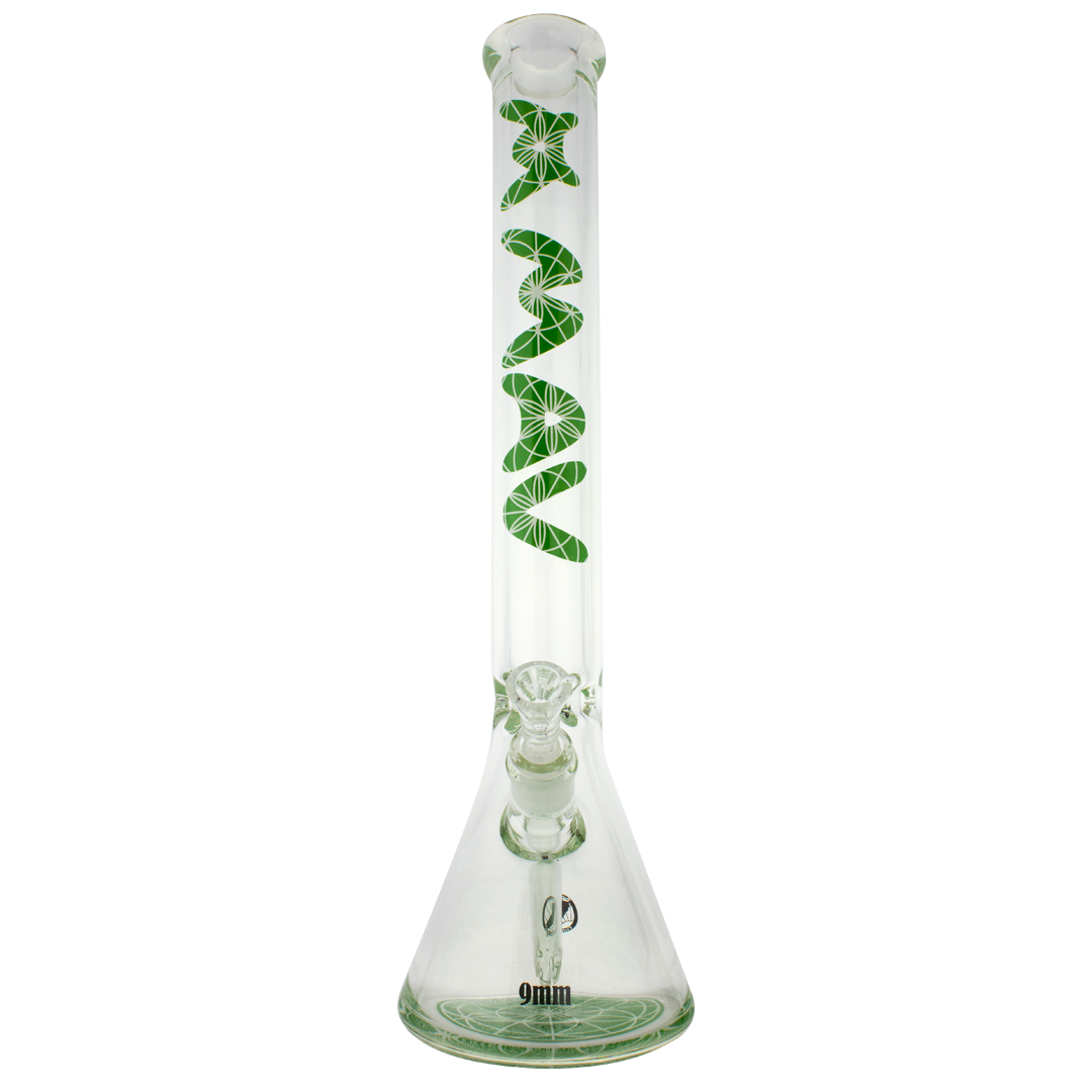 green maverick glass 9mm thick beaker