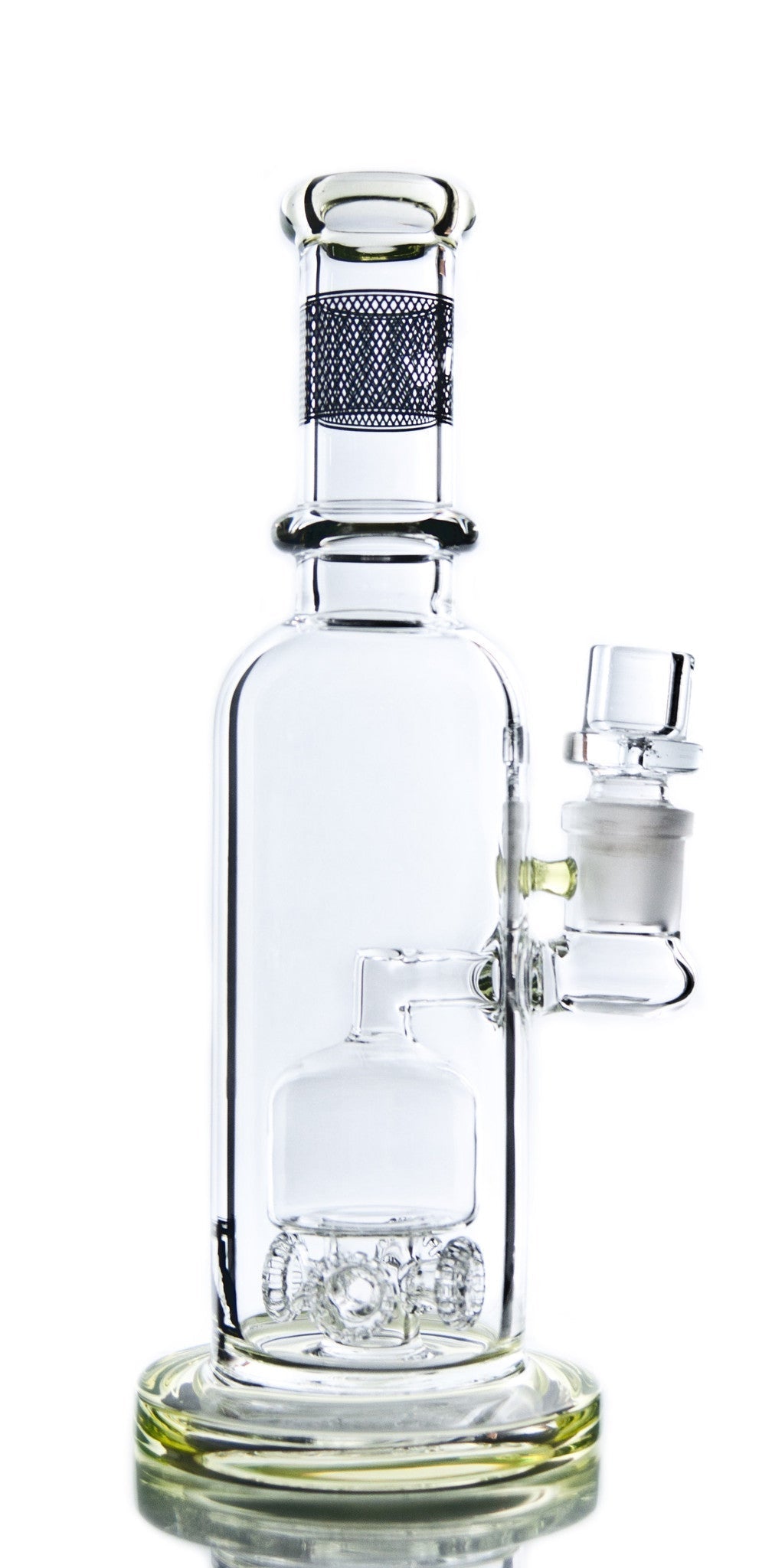Maverick Glass - Barrel to Quad Gear Perc Bong 10''