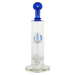 MAV Glass Eureka Honeyball Disc with Ball Rig in Blue, 11" Tall with 14mm Joint, Front View