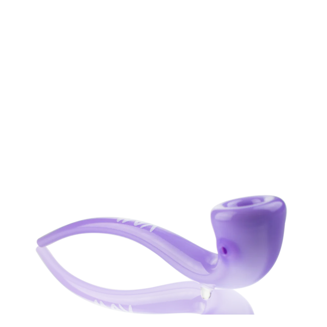 MAV Glass - Purple Gandalf Pipe, 10" Borosilicate Glass, Angled Side View