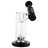 MAV Glass Maverick - Slitted Puck Sidecar Rig in Black, Showerhead Percolator, 7" Height