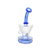 MAV Glass - The Cone Rig in Blue with Hole Diffuser and 14mm Joint - Front View