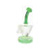 MAV Glass - The Cone Rig in Seafoam with Hole Diffuser and 14mm Joint - Front View