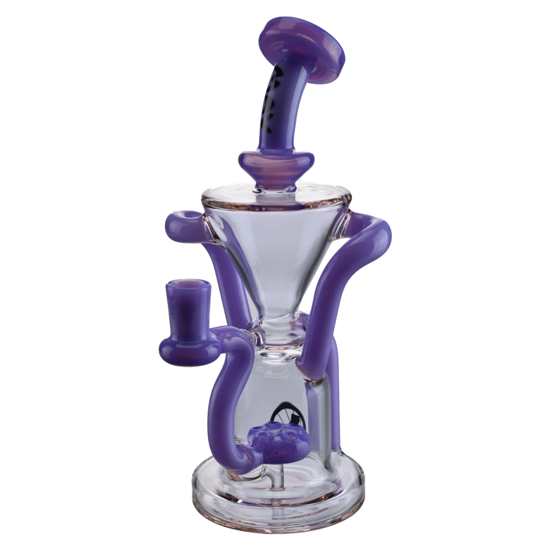 MAV Glass - The Humboldt Dab Rig in Purple with Vortex Percolator and Glass on Glass Joint
