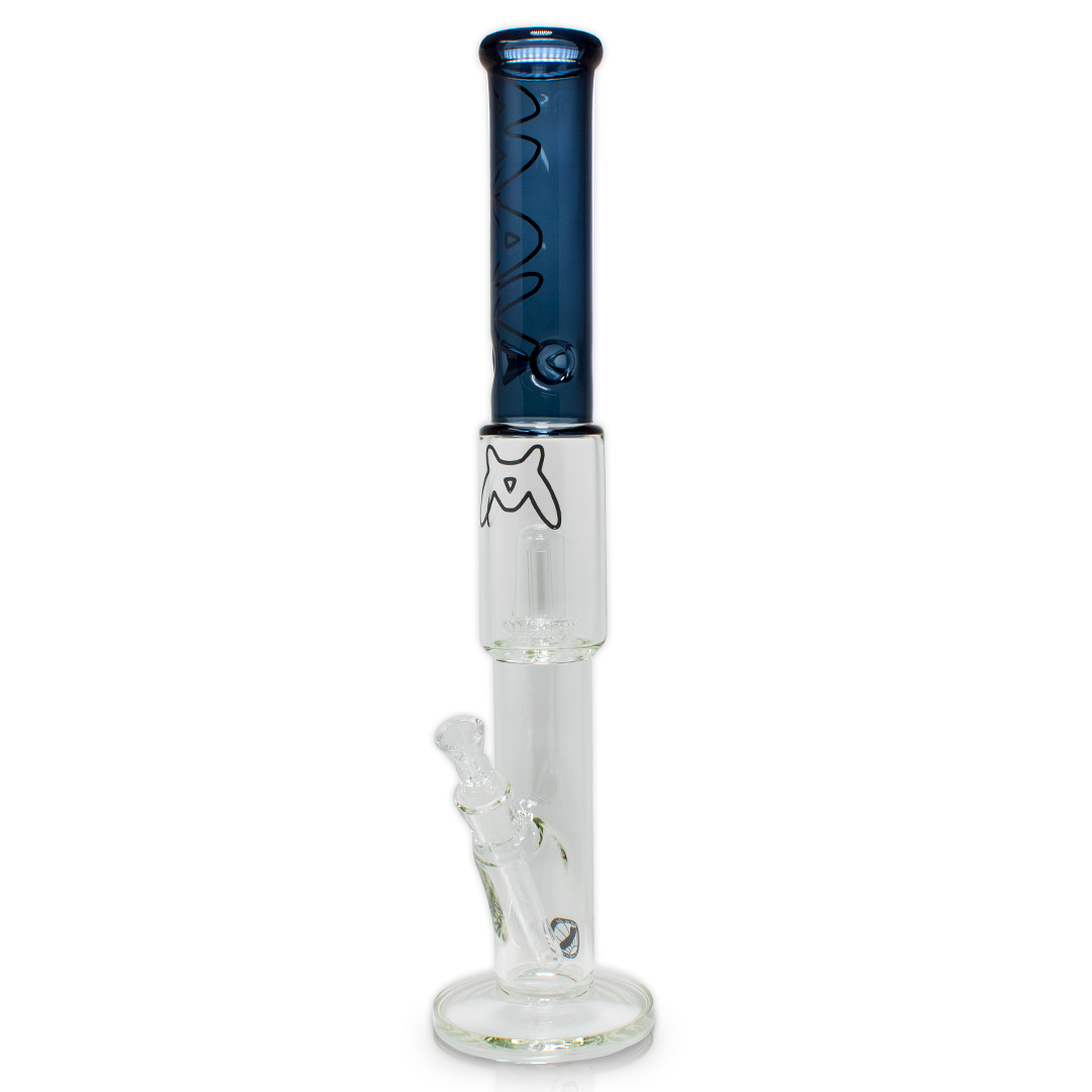 MAV Glass Maverick Glass - THE SONORA 20" Ink Blue with Showerhead Percolator - Front View
