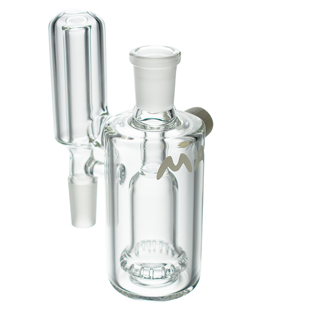 MAV Glass - Ufo Splashproof Ash Catcher with 90 Degree Joint Angle, front view on white background