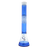 MAV Glass - Blue Wig Wag Beaker Bong, 18" Height, 50mm Diameter, Front View on White Background
