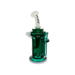 MAV Glass Monterey Recycler Dab Rig in Teal, 8.25" with Vortex Percolator, Side View