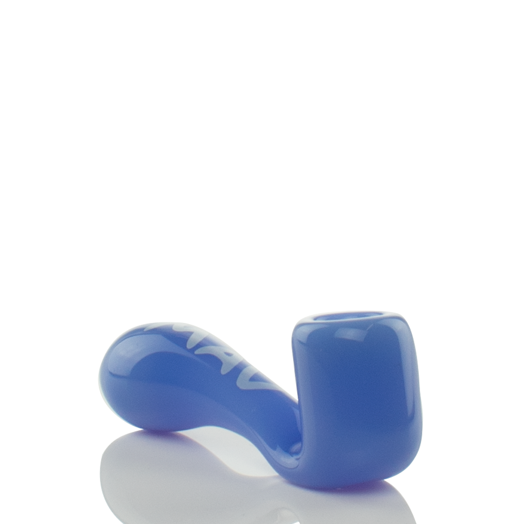 MAV Glass Pocket Sherlock in Lavender - Compact 3.5" Hand Pipe for Concentrates, Side View