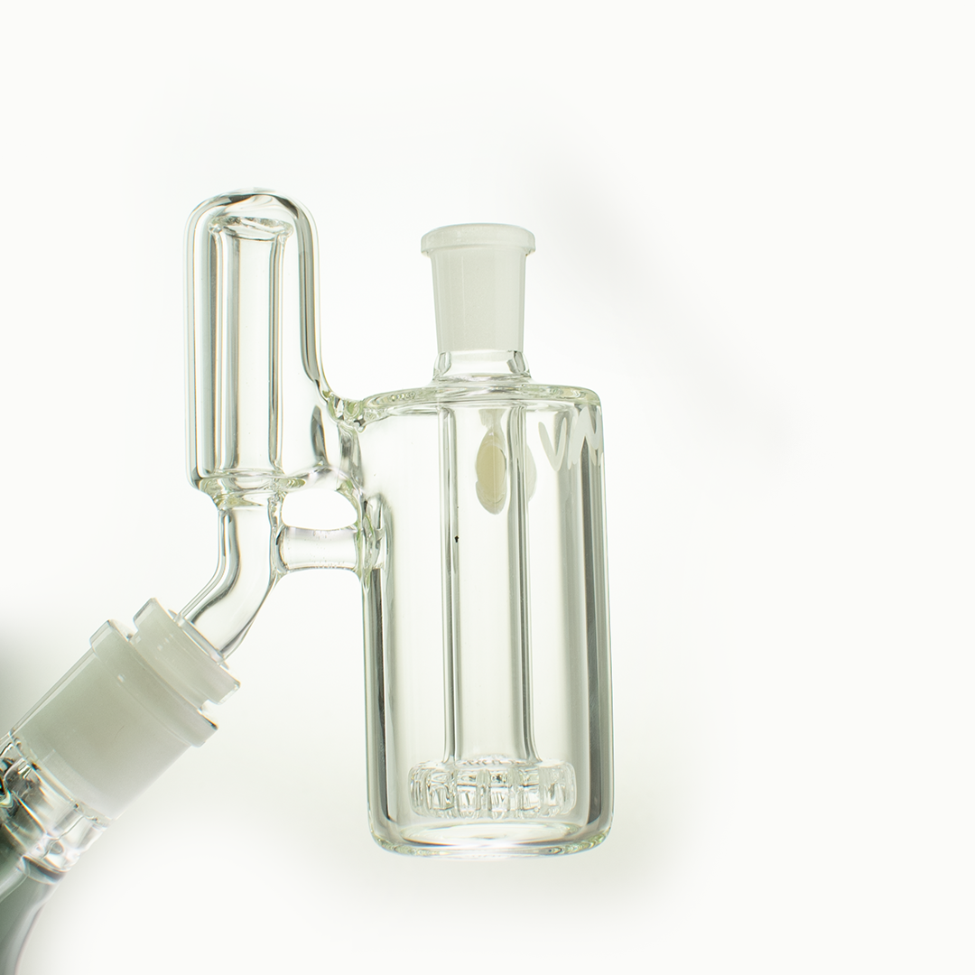 MAV Glass Splashproof Showerhead Ash Catcher 14mm/45° angled view on white background