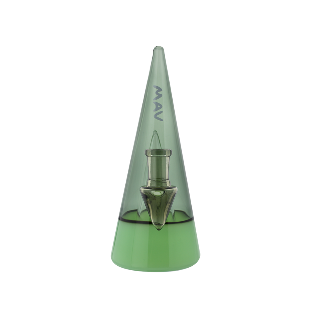 MAV Glass The Beacon 2.0 Dab Rig in Black and Seafoam with Glass on Glass Joint