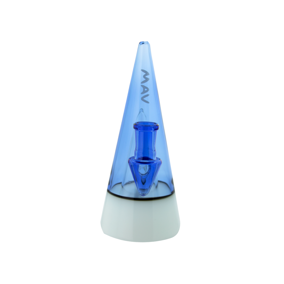 MAV Glass The Beacon 2.0 Dab Rig in Ink Blue with 14mm Female Joint - Front View