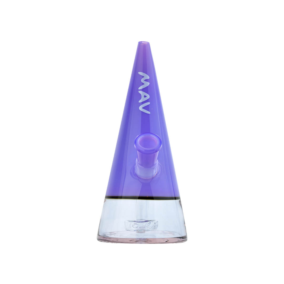 MAV Glass The Beacon Dab Rig in Purple - Front View with 45 Degree Joint