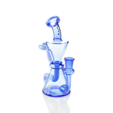 MAV Glass The Elsinore Recycler Dab Rig in Ink Blue with Vortex Percolator - Front View