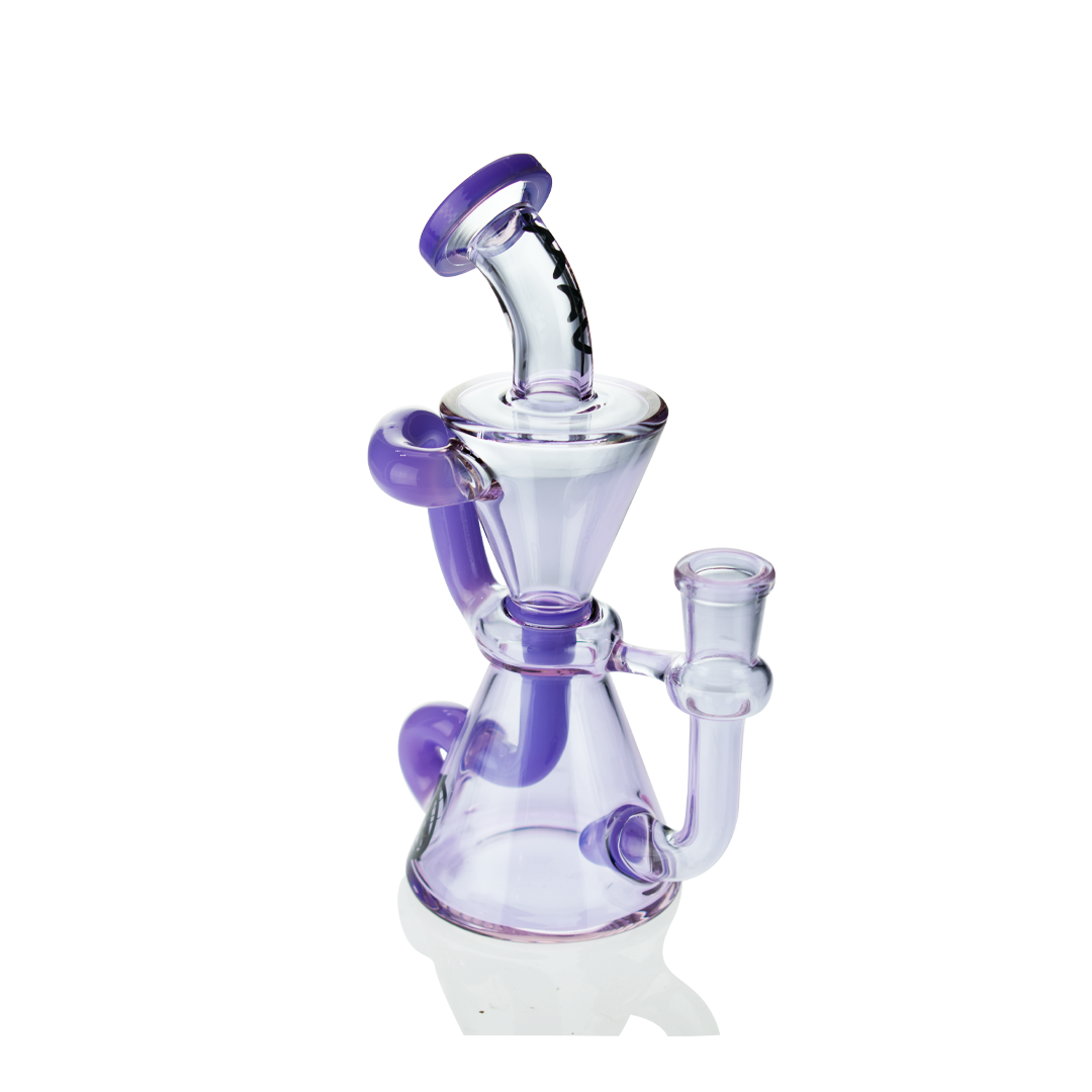 MAV Glass The Elsinore Recycler in Purple with Vortex Percolator - Front View