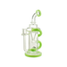 MAV Glass The Pch Recycler Dab Rig in Slime variant with Vortex Percolator - Front View