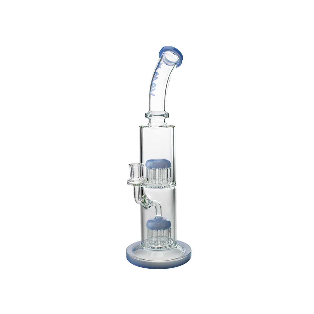 MAV Glass Tx374 with Double Arms Chambers in Lavender, Borosilicate Glass Bong, Front View