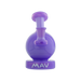 MAV Glass Vintage Bulb Dab Rig in Purple Milk, 70mm Diameter, 4" Height, Front View