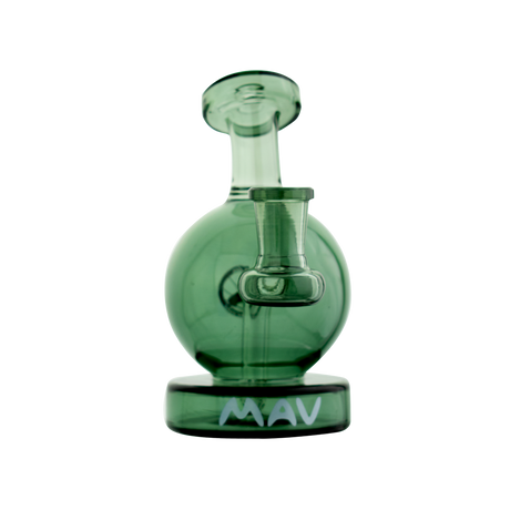 MAV Glass Vintage Bulb Dab Rig in Transparent Black with Glass on Glass Joint