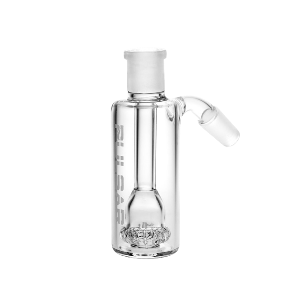 Pulsar 14mm ash catcher in the Tree style, a 45 degree attachment for bongs and water pipes