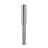 Silver Metal One-Hitter Chillum Pipe - The Digger, 3" Aluminum, Front View