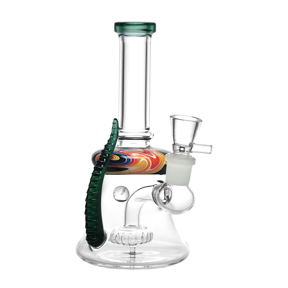 Galaxy Mini Kraken Water Pipe with Disc Percolator and Kraken Tentacle - Front View