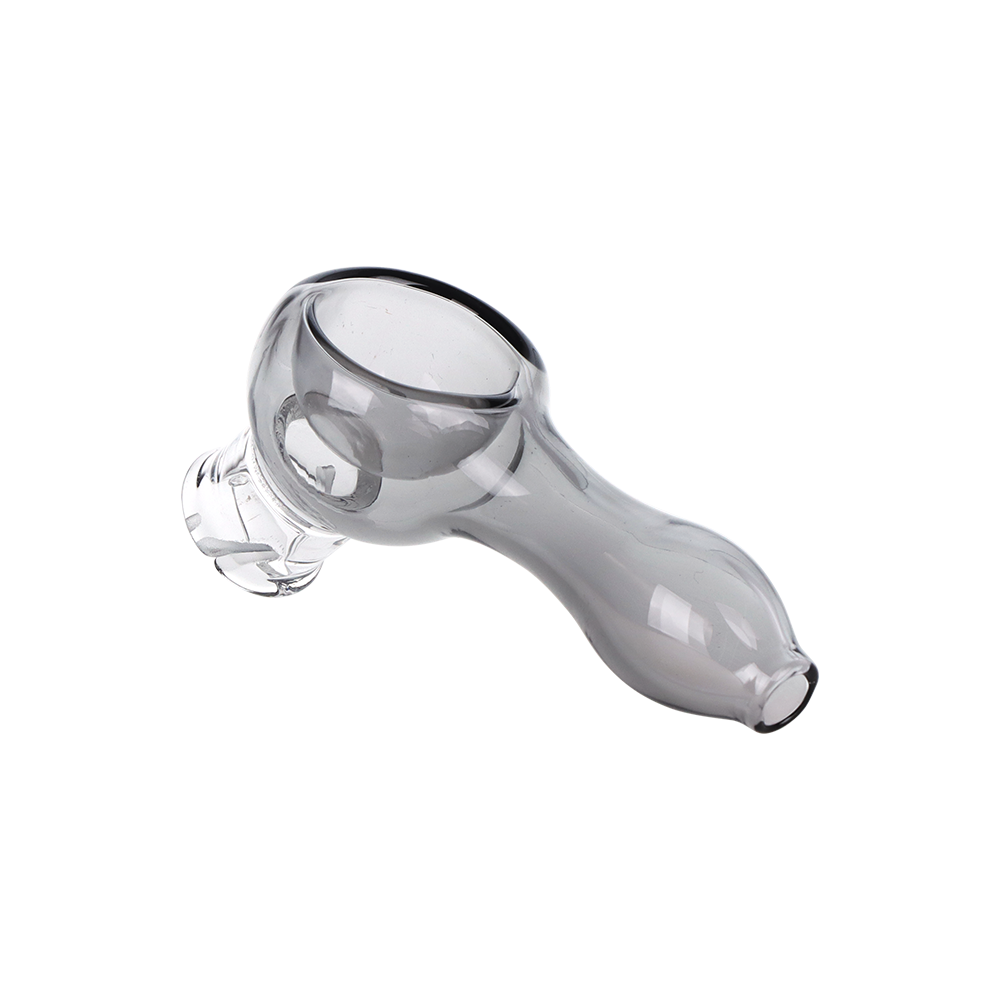 Smoke colored mini spoon pipe glass attachment in the Puffco Pivot 3 pack bundle, 2.5 inch height