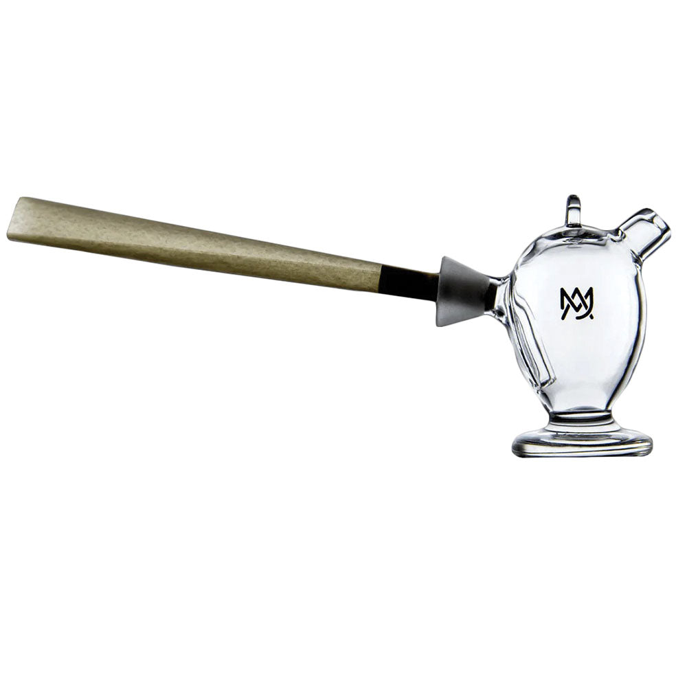 MJ Arsenal The Martian Blunt Bubbler in clear borosilicate glass for dry herbs, side view