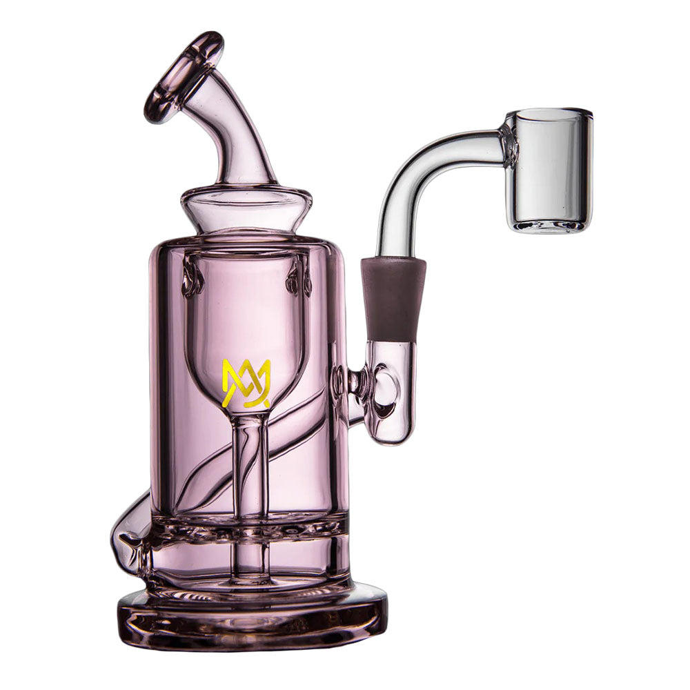 MJ Arsenal Ursa Mini Rig in Rosewood, 5.25" tall with 10mm female joint, front view on white background