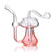1Stop Glass 5 inch Mushroom Hand Pipe in Pink, Borosilicate Glass, Front View for Dry Herbs
