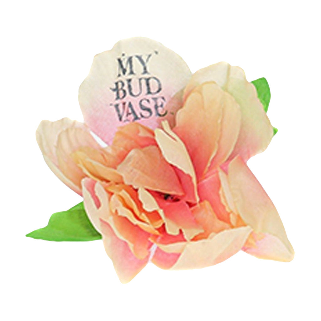 My Bud Vase Flower Poker in Peach - Elegant Dab Tool with Floral Design