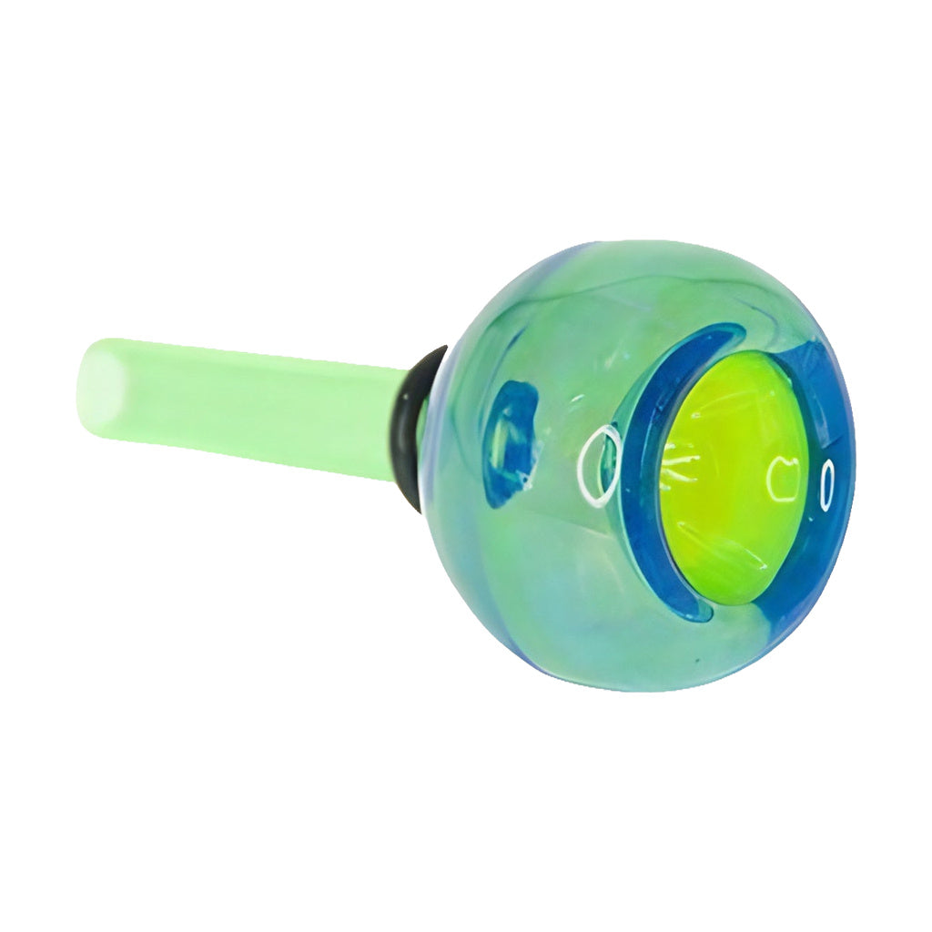 My Bud Vase Mermaid Bowl in Borosilicate Glass, Blue and Green, Front View