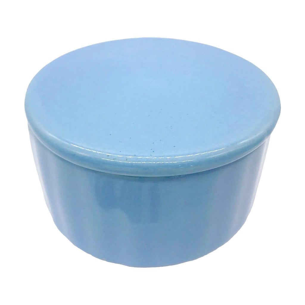 My Bud Vase Round Stash Cache in Blue - Front View on White Background