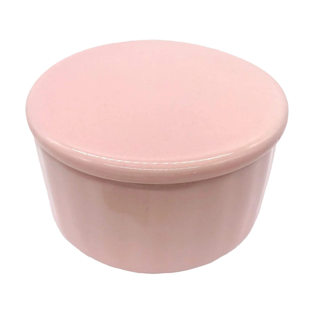 My Bud Vase Round Stash Cache in Pink, Front View on Seamless White Background