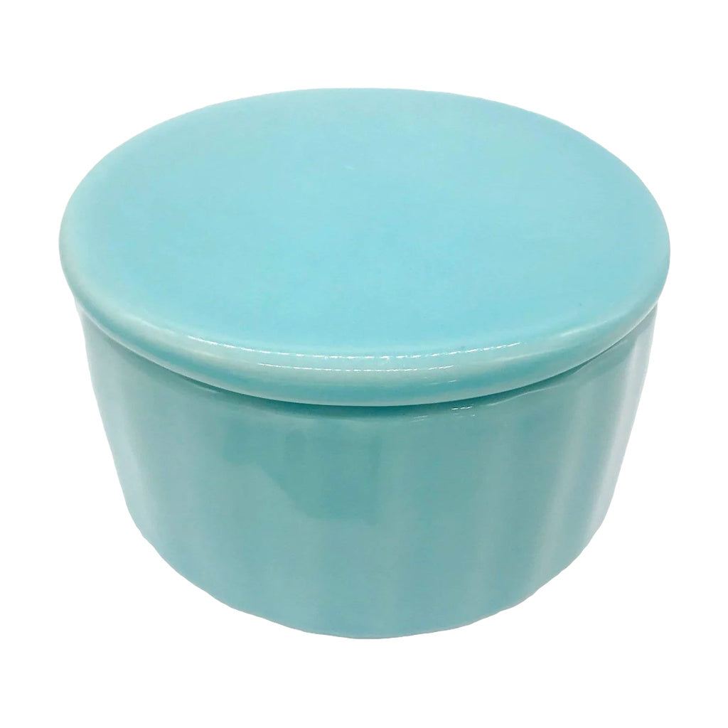 My Bud Vase Round Stash Cache in Teal - Front View on White Background