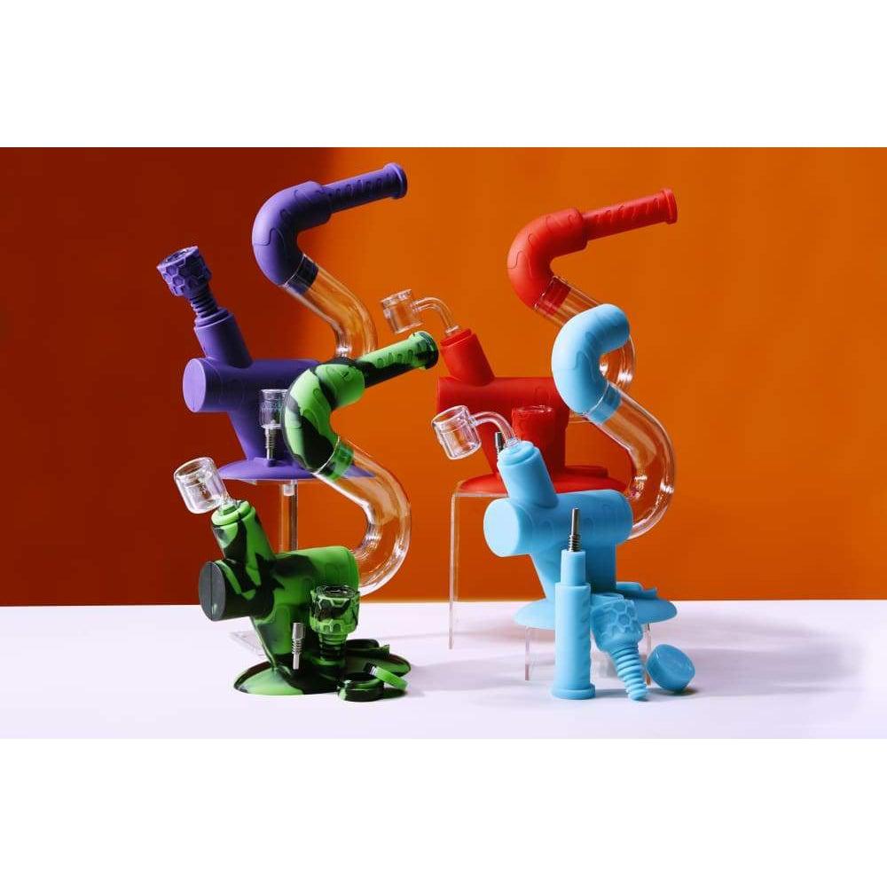 Ooze Swerve 4-In-1 Silicone Water Pipe