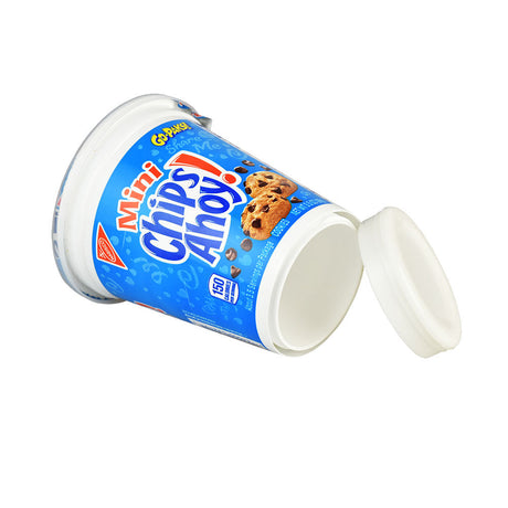 Nabisco Go Paks! Chips Ahoy Diversion Stash Safe - 3.5oz with open lid, angled view
