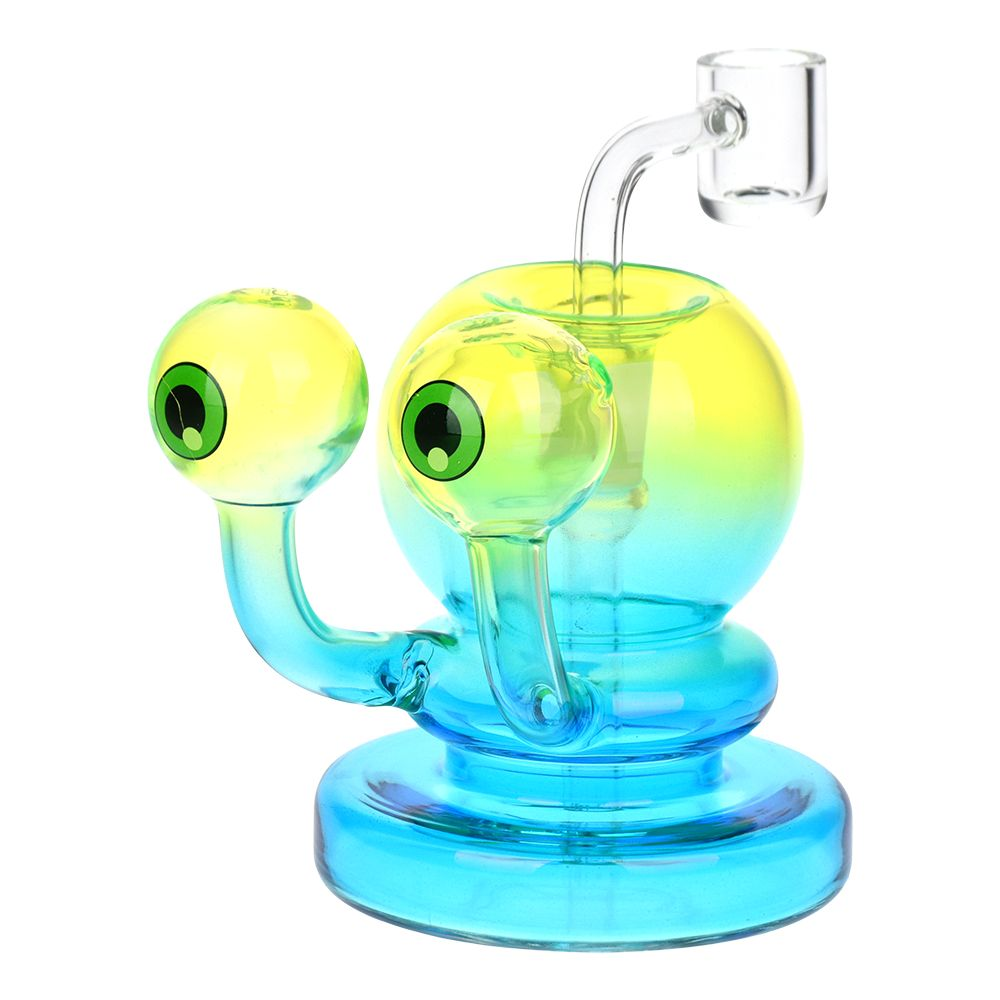 Neon Beastie Glass Dab Rig | 4" | 14mm F | Colors Vary