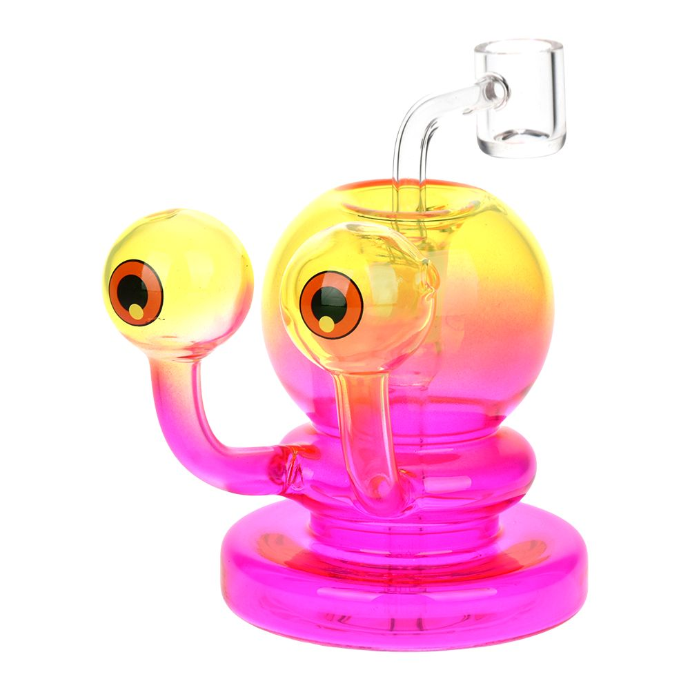 Neon Beastie Glass Dab Rig | 4" | 14mm F | Colors Vary