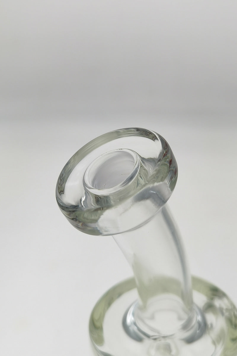 8" Thick Ass Glass Hydratube with Slitted Showerhead Percolator for Vaporizers, 14MM Female Joint - Close Up