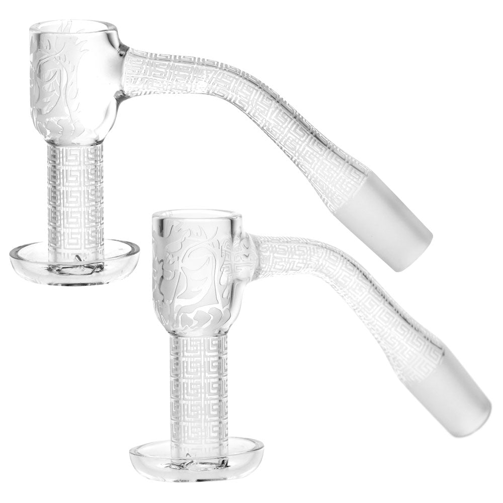 Etched Quartz Terp Slurper Banger with 45 and 90 Degree Joints, Easy to Clean