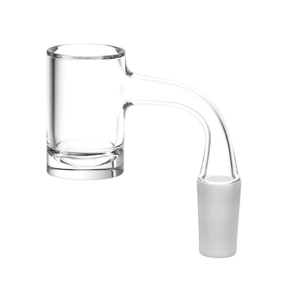 No Weld XL Thick Bottom Beveled Edge Quartz Banger | 14mm Male