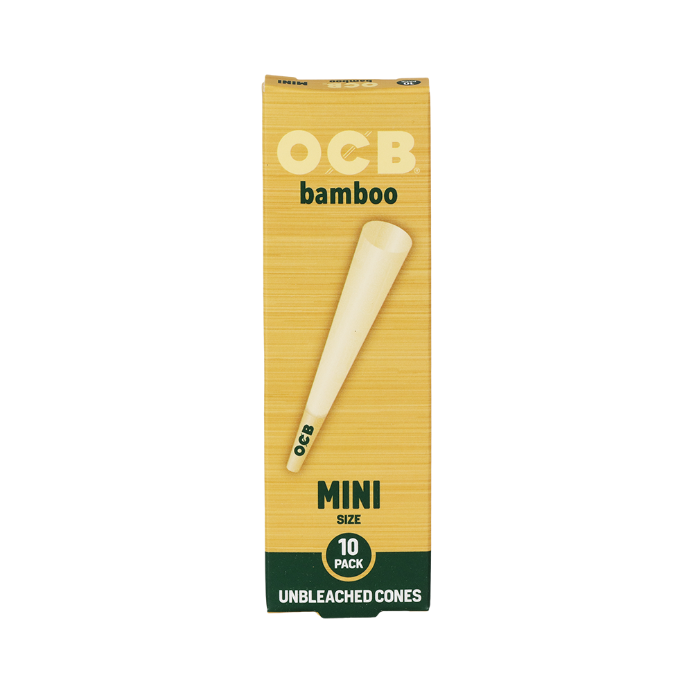 OCB Unbleached Bamboo Pre-Rolled Cones | 24pk Display